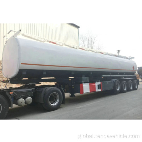 Aluminum Fuel Tank Semi-Trailer 4 Axles Fuel Tank Semi Trailer Supplier